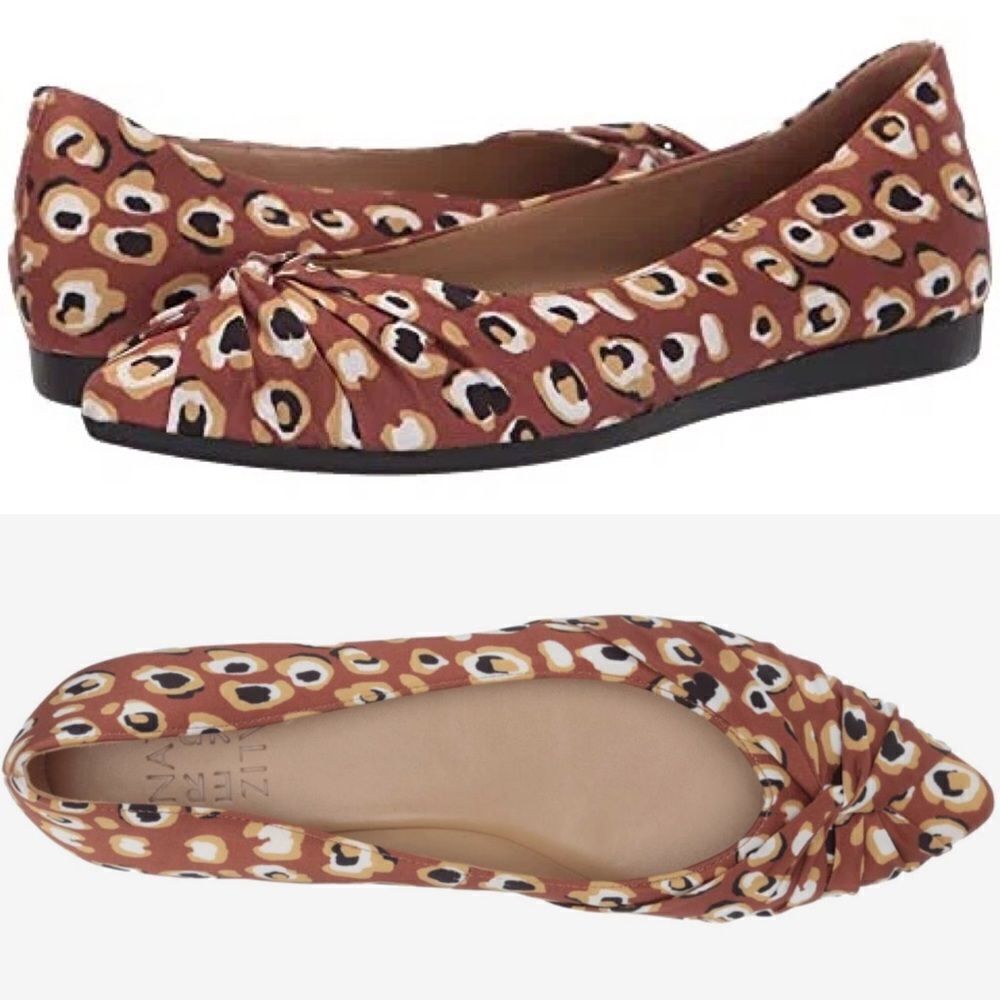 NWT Naturalizer Renata Pointed Flats in Leopard Print 7.5